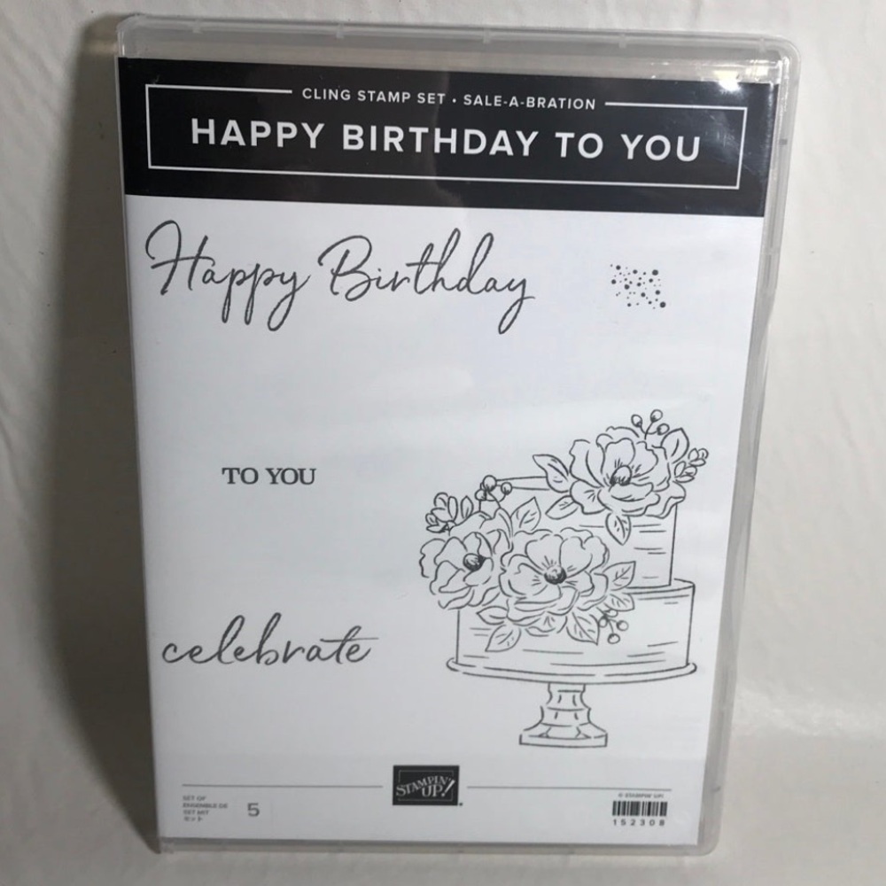 Stampin’ Up! Happy Birthday To You Cling Stamp Set